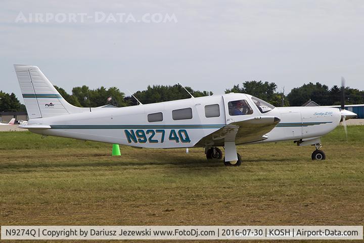 N9274Q, 1996 Piper PA-32R-301 Saratoga C/N 3246038, Piper PA-32R-301 Saratoga II HP  C/N 3246038, N9274Q