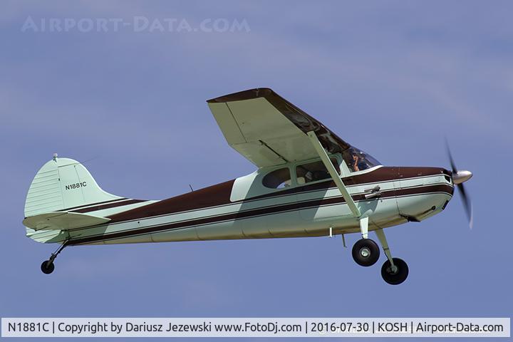 N1881C, 1953 Cessna 170B C/N 26025, Cessna 170B  C/N 26025, N1881C