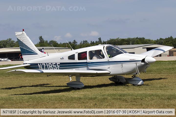 N7185F, 1976 Piper PA-28-181 Archer C/N 28-7790186, Piper PA-28-181 Archer  C/N 28-7790186, N7185F