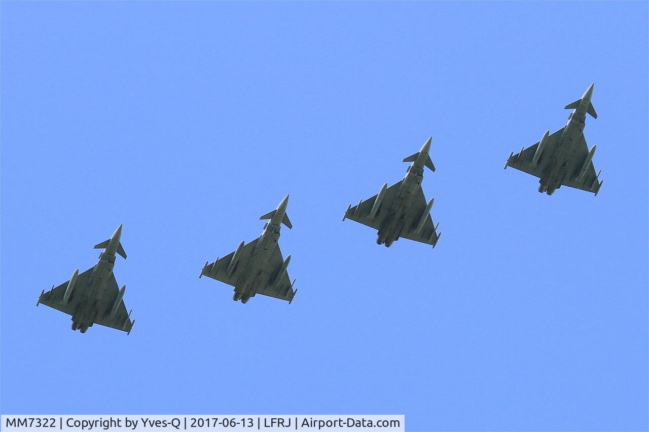 MM7322, Eurofighter EF-2000 Typhoon S C/N IS054, Eurofighter EF-2000 Typhoon S, Flight over Landivisiau Naval Air Base (LFRJ) Tiger Meet 2017