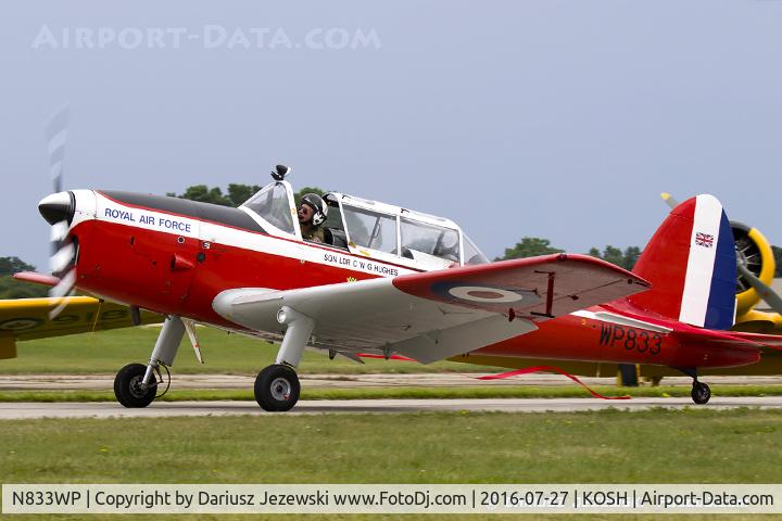 N833WP, 1952 De Havilland DHC-1 Chipmunk T.10 C/N C1/0714, De Havilland Canada DHC-1 Chipmunk T.10  C/N C1/0714, N833WP