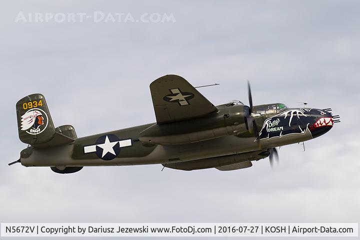 N5672V, 1945 North American B-25J Mitchell Mitchell C/N 108-47686, North American B-25J Mitchell 