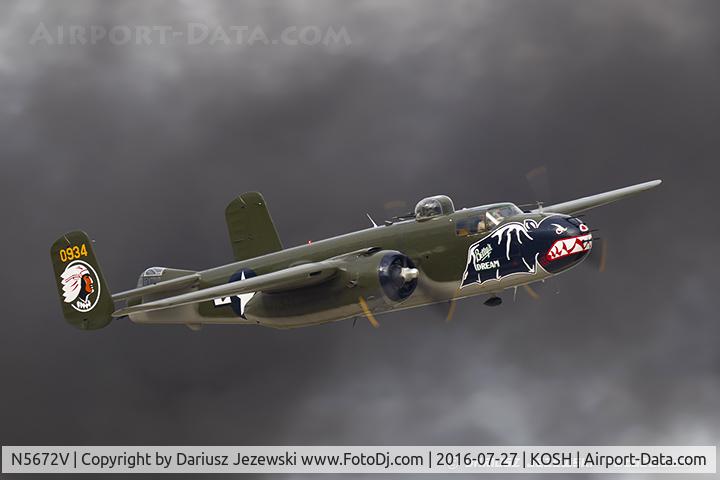 N5672V, 1945 North American B-25J Mitchell Mitchell C/N 108-47686, North American B-25J Mitchell 