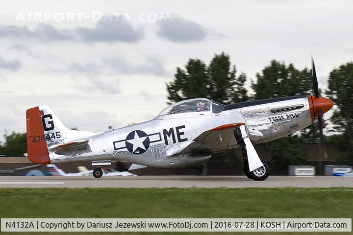 N4132A, 1944 North American P-51D Mustang C/N 122-40985, North American P-51D Mustang 