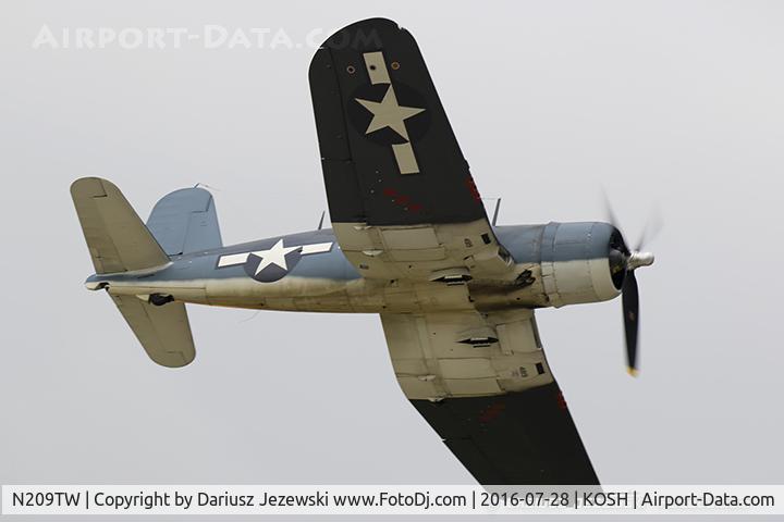 N209TW, Goodyear FG-1D Corsair C/N 3750, Goodyear FG-1D Corsair  C/N 3750 (92489), NX209TW