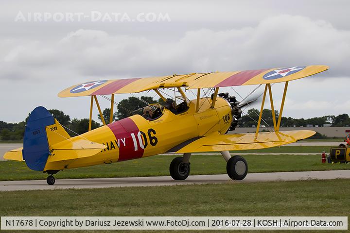 N17678, Boeing B75N1 C/N 75-7249, Boeing B75N1 Stearman  C/N 75-7249, N17678