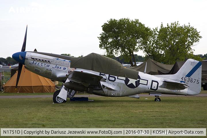 N1751D, 1944 North American P-51D Mustang C/N 122-31401 (44-63675), North American P-51D Mustang 