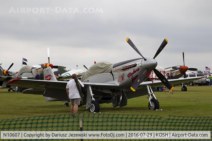 N10607, 1944 North American P-51D Mustang C/N 122-41006, North American P-51D Mustang 