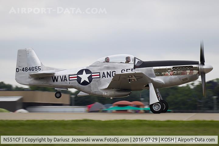 N551CF, 1944 North American TF-51D Mustang C/N 122-44511, North American P-51D Mustang 