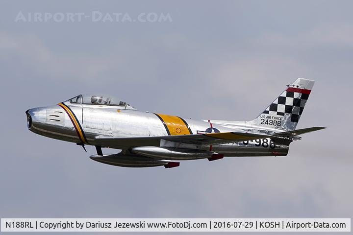 N188RL, 1952 North American F-86F Sabre C/N 191-682, North American F-86F (CWF86-F-30-NA) Sabre 