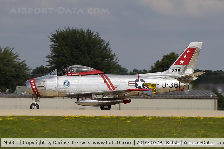 N50CJ, Canadair CL-13B Sabre 6 C/N 1490, Canadair F-86E MK.6 Sabre  C/N 381, N50CJ