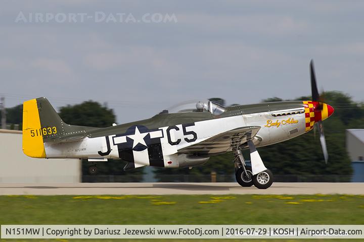 N151MW, 1945 North American P-51D Mustang C/N 124-48386, North American P-51D Mustang 