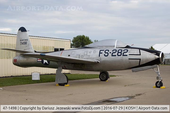 47-1498, 1947 Republic F-84C Thunderjet C/N Not found 47-1498, Republic F-84C-6-RE Thunderjet  C/N 47-1498