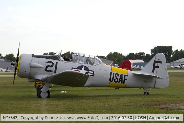 N75342, 1956 North American AT-6D Texan C/N 42-44641, North American AT-6D Texan  C/N 42-44641, N75342
