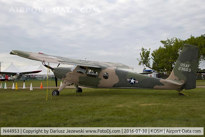 N44953, 1961 Helio H-295/U-10A Super Courier C/N 532, Helio H-295/U-10A Super Courier  C/N 532, N44953