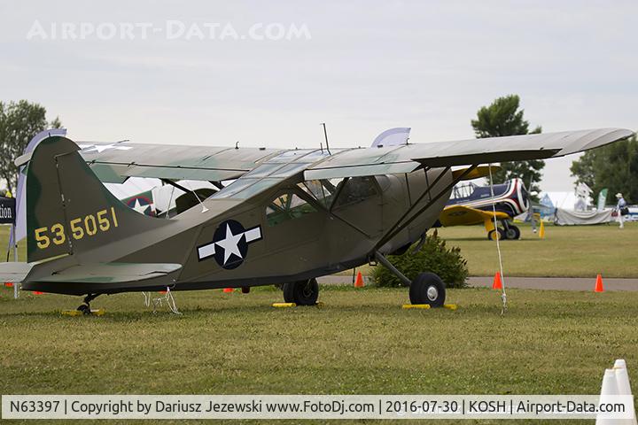 N63397, 1946 Stinson L-5G Sentinel C/N 76-4634, Stinson L-5G Sentinel  C/N 4634, N63397