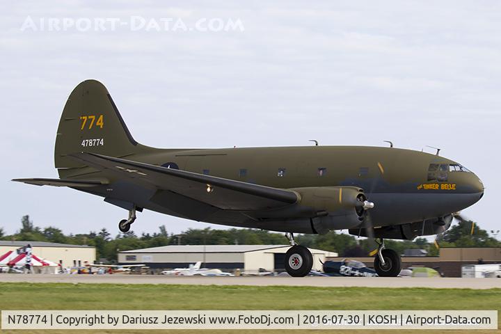 N78774, 1944 Curtiss C-46F Commando C/N 22597, Curtiss Wright C-46F Commando 