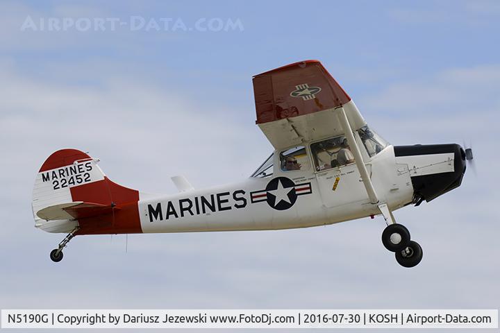 N5190G, 1951 Cessna 305A C/N 22452, Cessna 305A L-19A Bird Dog  C/N 22452, N5190G