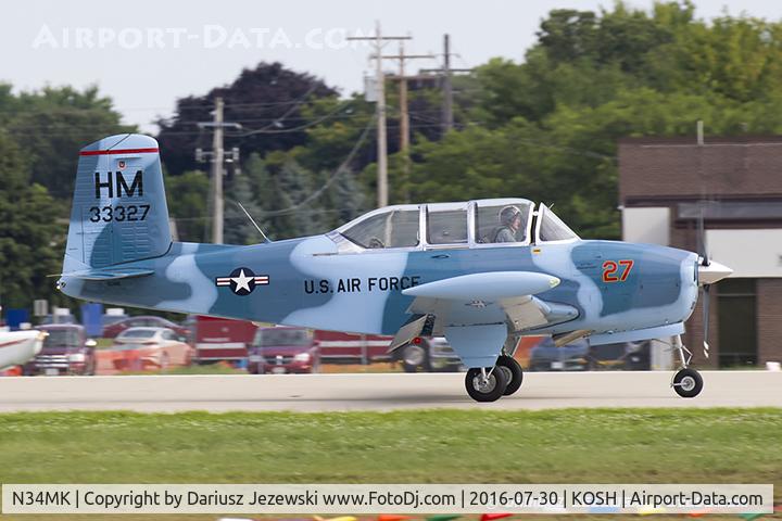 N34MK, 1953 Beech A45 C/N G-88, Beech A45 (T-34A) Mentor  C/N G-88, N34MK