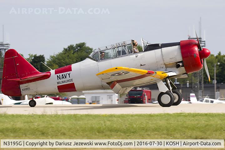 N3195G, North American SNJ-5 Texan Texan C/N 51697, North American SNJ-5  C/N 51697, N3195G