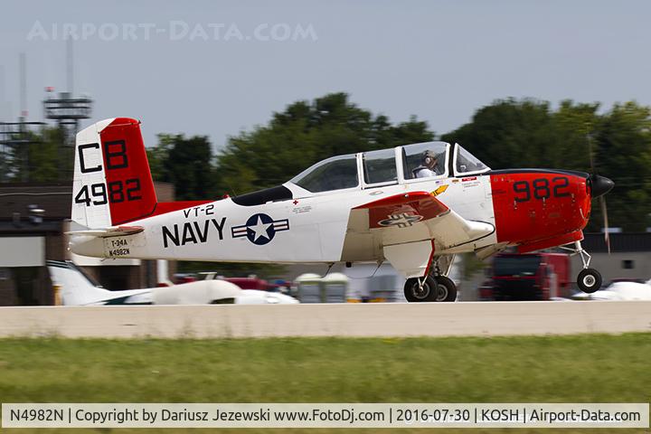 N4982N, Beech (CCF) T-34A (A45) Mentor C/N CCF34-64, Beech A45 (T-34A) Mentor  C/N 53-4095, N4982N