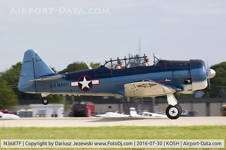 N3687F, 1958 North American SNJ-5 Texan Texan C/N 88-15902, North American SNJ-5 Texan 