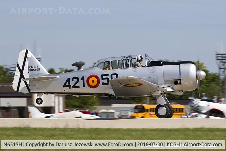 N651SH, 1944 North American T-6G Texan C/N 168-409, North American T-6D Texan  C/N 49-3305, N651SH