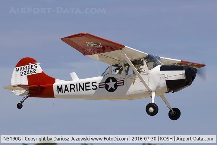 N5190G, 1951 Cessna 305A C/N 22452, Cessna 305A L-19A Bird Dog  C/N 22452, N5190G