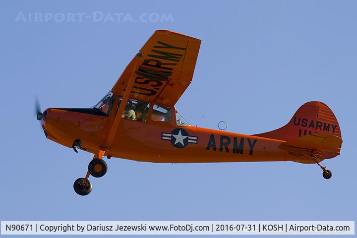 N90671, 1951 Cessna O-1A Bird Dog C/N 22285, Cessna 305A L-19A Bird Dog  C/N 22285, N90671
