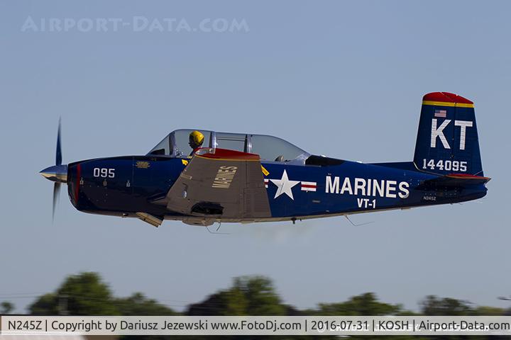 N245Z, 1957 Beech T-34B C/N 144095, Beech A45 (T-34A) Mentor  C/N 144095, N245Z