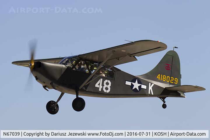 N67039, 1945 Stinson L-5E-1 Sentinel C/N 4318, Stinson L-5E Sentinel  C/N 4318, NC67039