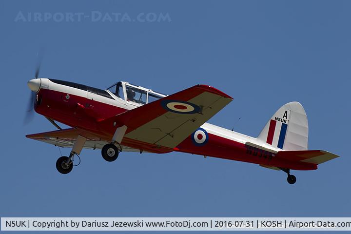 N5UK, 1952 De Havilland DHC-1 Chipmunk T.10 C/N C1/0282, De Havilland Canada DHC-1 Chipmunk T.10  C/N C1/0282, N5UK