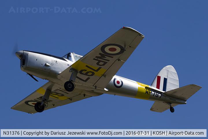 N31376, 1951 De Havilland DHC-1 Chipmunk T.10 C/N C1/0689 (DHB-580?), De Havilland Canada DHC-1 Chipmunk  C/N DHB-580, NX31376