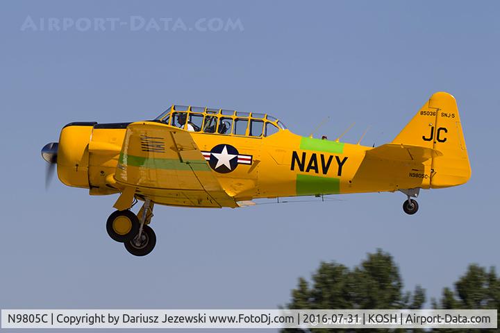 N9805C, 1945 North American SNJ-5B Texan C/N 85036, North American SNJ-5B Texan  C/N 85036, N9805C