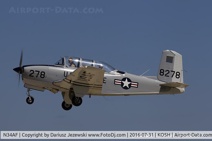 N34AF, Beech (CCF) T-34A (A45) Mentor C/N CCF34-51, Beech A45 (T-34A) Mentor  C/N CCF34-51, N34AF