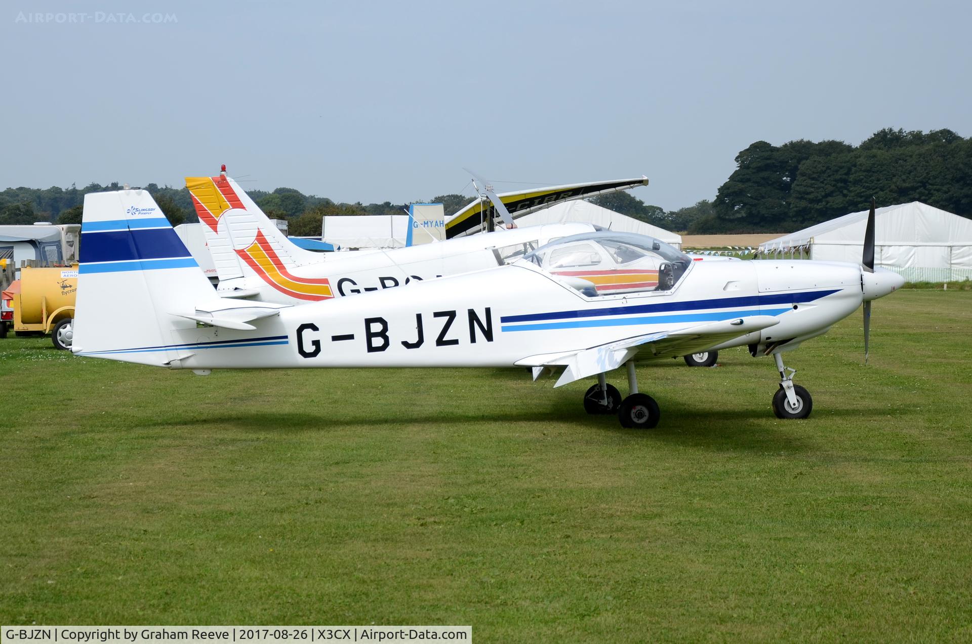 G-BJZN, 1982 Slingsby T-67A Firefly C/N 1997, Parked at Northrepps.