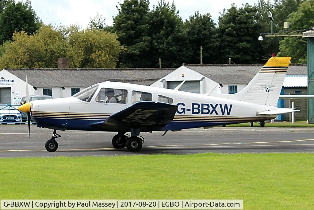 G-BBXW, 1973 Piper PA-28-151 Cherokee Warrior C/N 28-7415050, Visitor@EGBO. Ex:-PH-CPL,N9599N.