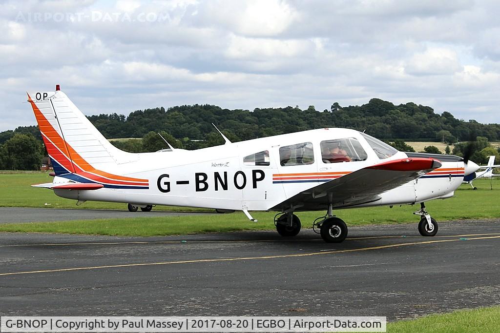 G-BNOP, 1987 Piper PA-28-161 Cherokee Warrior II C/N 2816027, Visitor@EGBO.