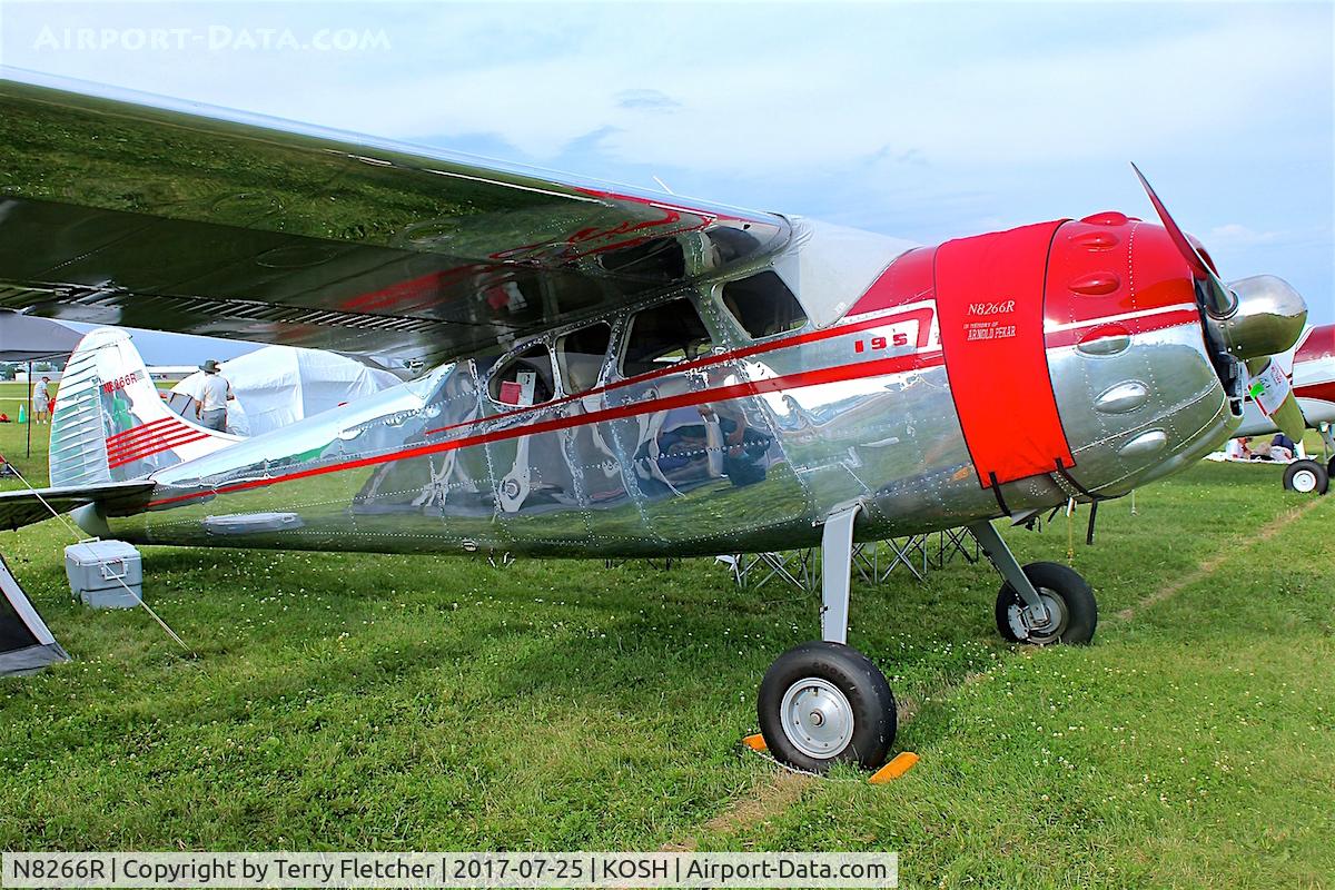 N8266R, 1949 Cessna 195 C/N 7550, At 2017 EAA Airventure at Oshkosh