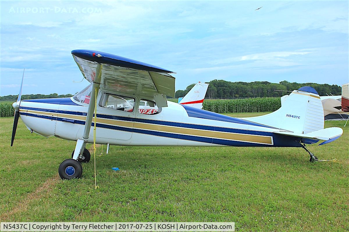 N5437C, 1950 Cessna 170A C/N 19561, At 2017 EAA Airventure at Oshkosh
