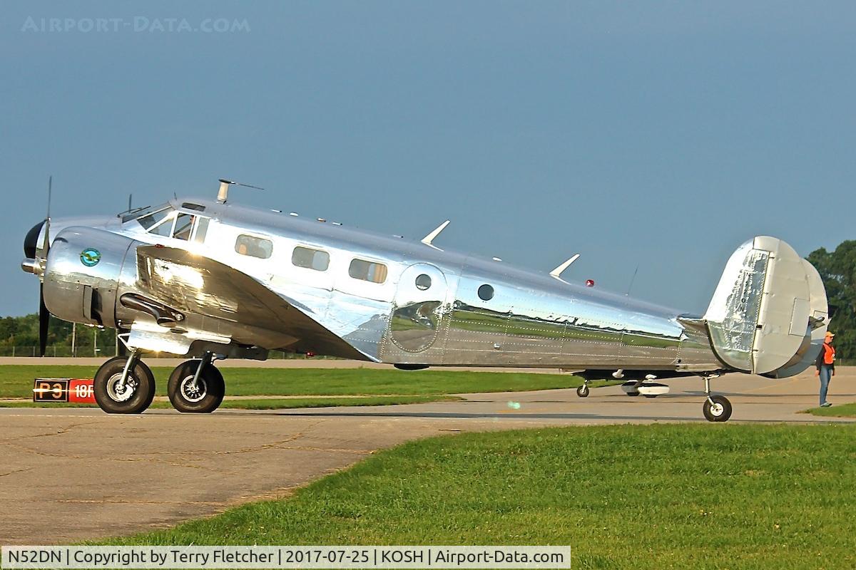 N52DN, 1952 Beech D18S C/N A-846, At 2017 EAA Airventure at Oshkosh