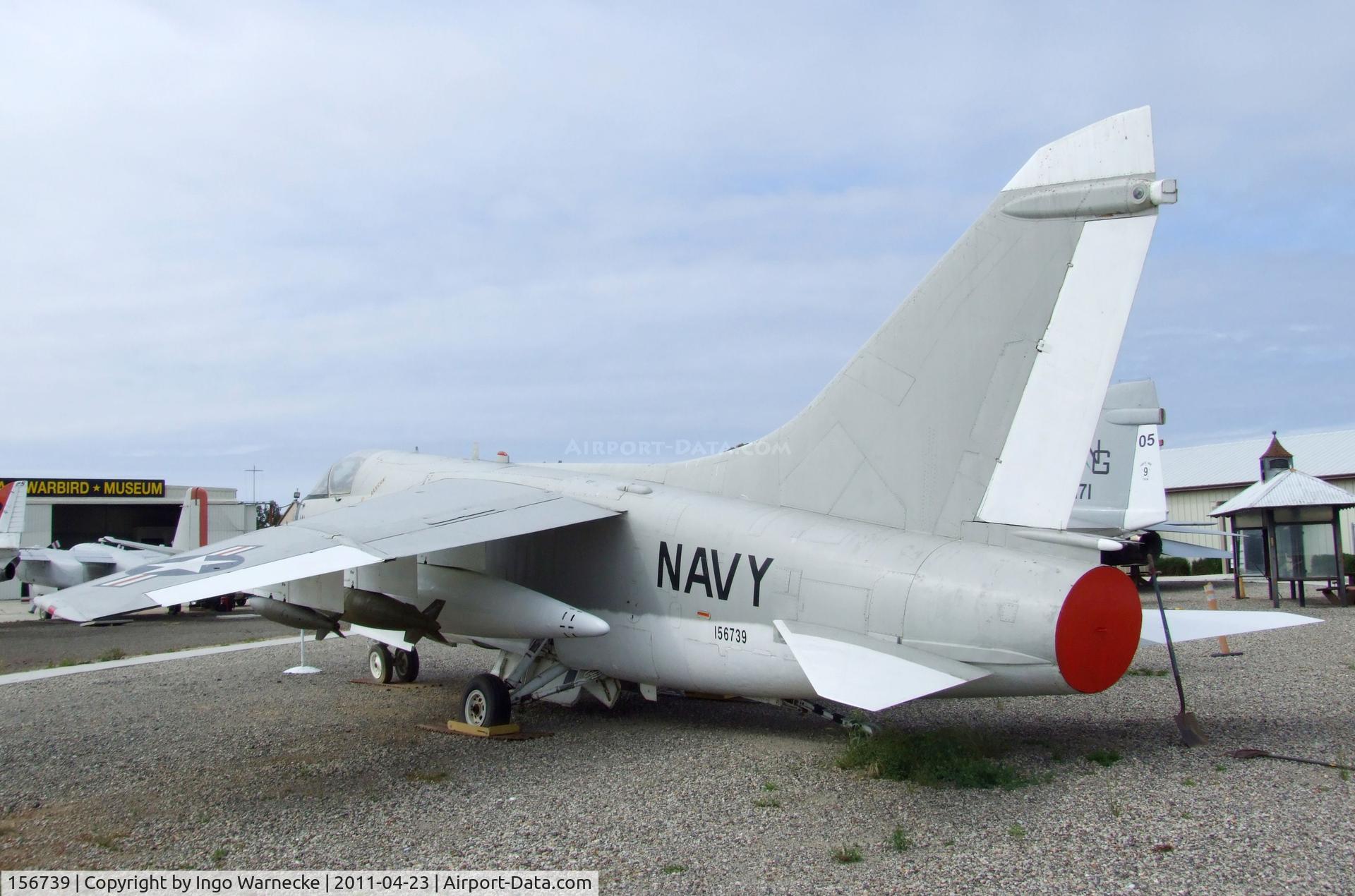 156739, LTV A-7C Corsair II C/N C-006, LTV A-7C Corsair II at the Estrella Warbirds Museum, Paso Robles CA