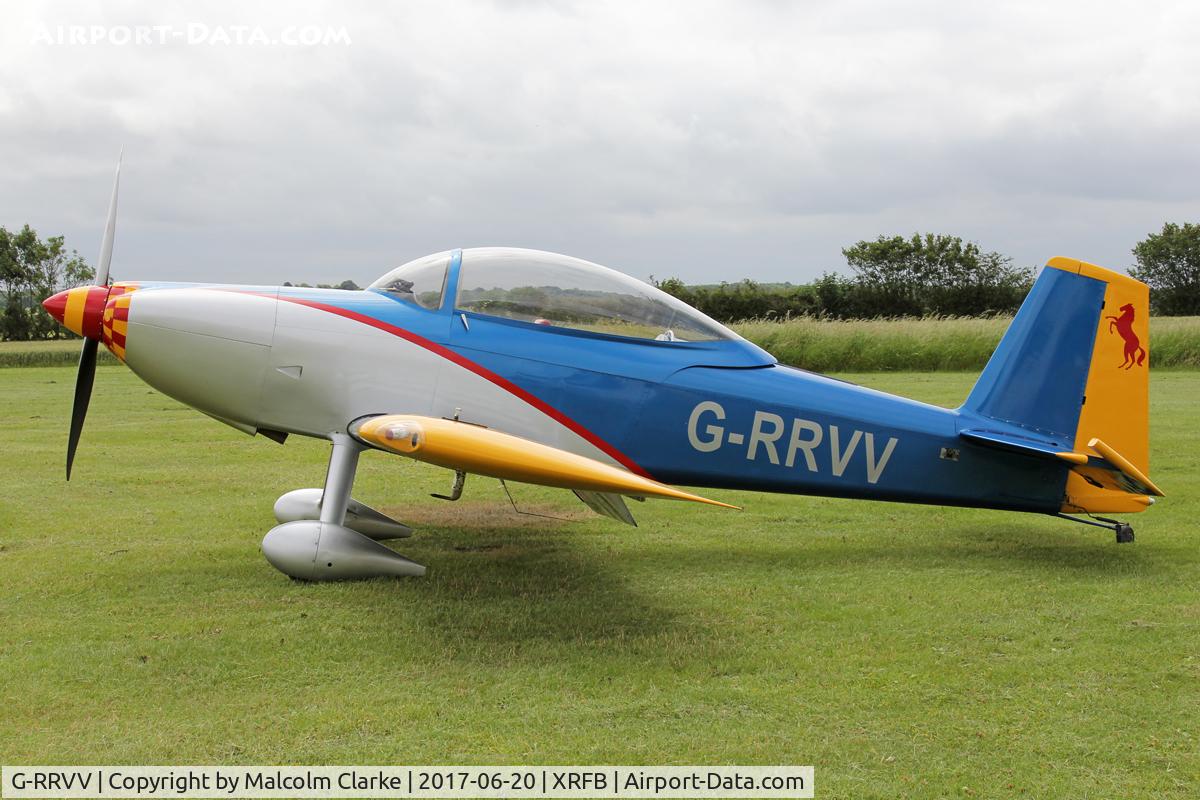 G-RRVV, 2006 Vans RV-8 C/N 82245, Vans RV-8 at Fishburn Airfield, UK. June 20th 2017.