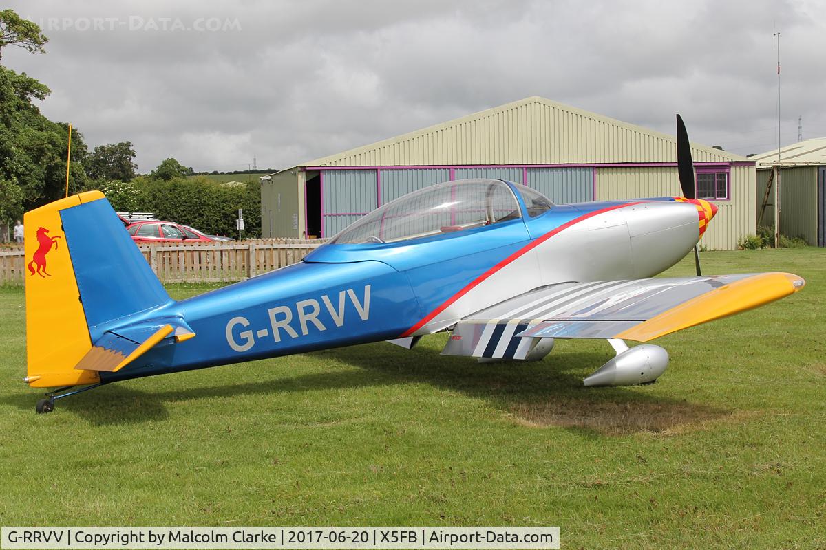 G-RRVV, 2006 Vans RV-8 C/N 82245, Vans RV-8 at Fishburn Airfield, UK. June 20th 2017.