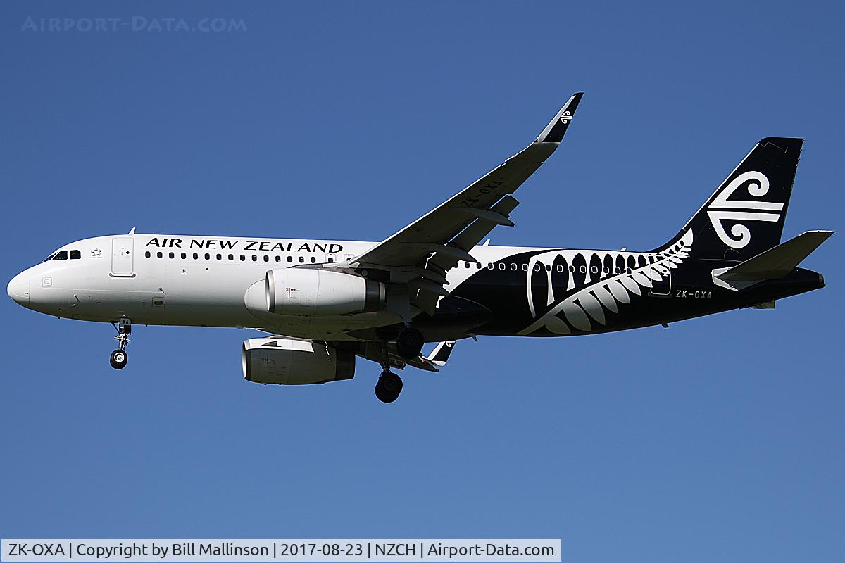 ZK-OXA, 2013 Airbus A320-232 C/N 5269, in from AKL