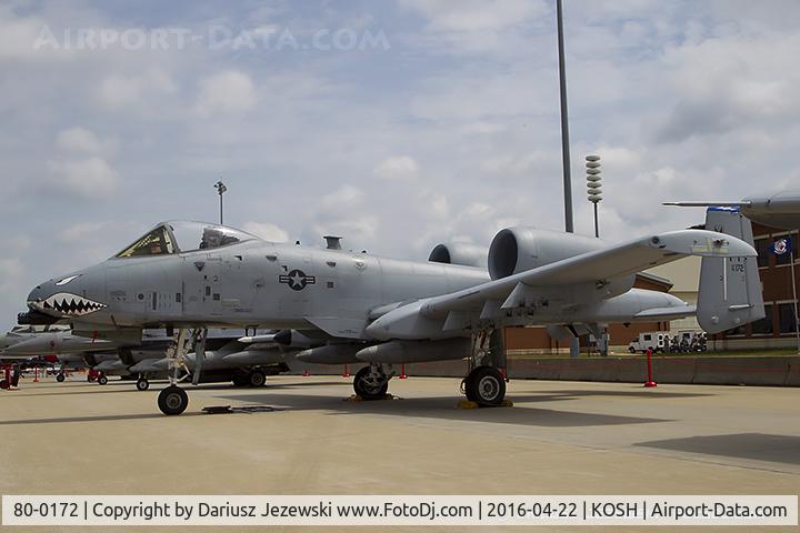80-0172, 1980 Fairchild Republic A-10C Thunderbolt II C/N A10-0522, A-10A Thunderbolt 80-0172 FT from 74th FS 