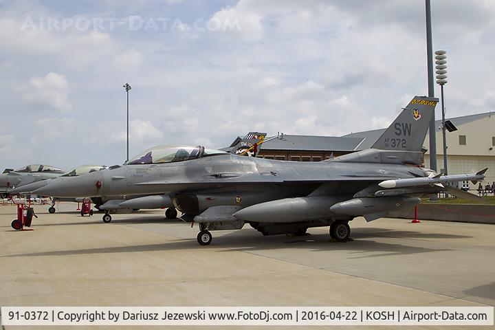 91-0372, 1991 General Dynamics F-16CJ Fighting Falcon C/N CC-70, F-16CM Fighting Falcon 91-0372 SW from 79th FS 