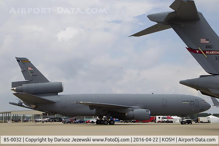 85-0032, 1985 McDonnell Douglas KC-10A Extender C/N 48237, KC-10A Extender 85-0032  from 2nd ARS 