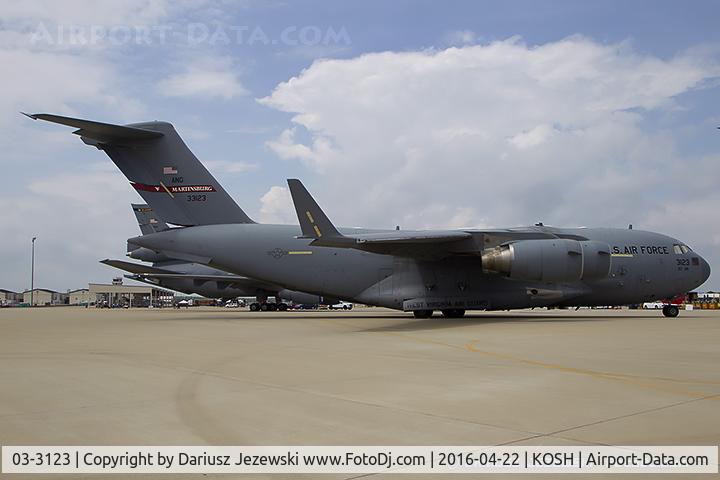 03-3123, 2003 Boeing C-17A Globemaster III C/N P-123, C-17A Globemaster 03-3123  from  446th AW McChord AFB, WA