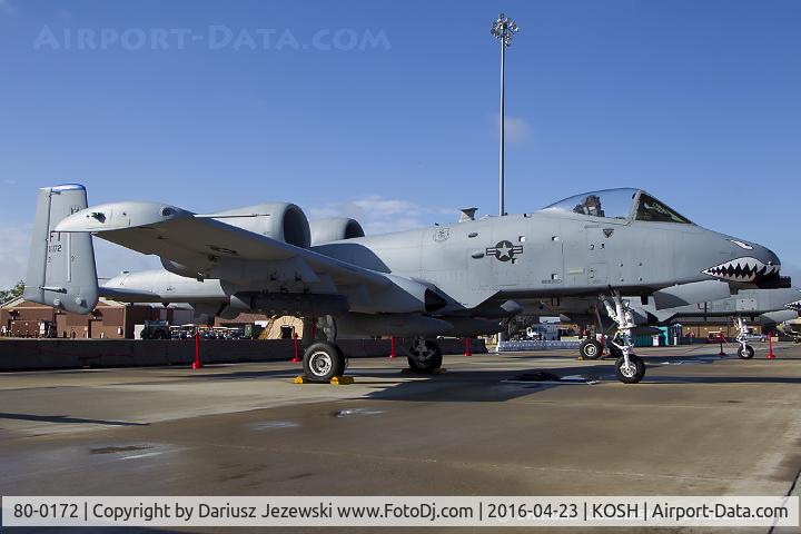 80-0172, 1980 Fairchild Republic A-10C Thunderbolt II C/N A10-0522, A-10A Thunderbolt 80-0172 FT from 74th FS 
